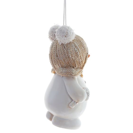 Изделие декоративное подвесное "Снеговик", L6 W4,5 H10 см, 2в.