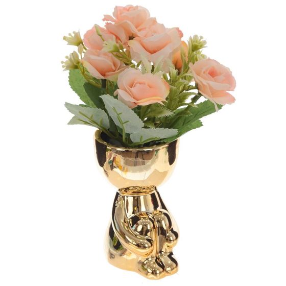 Цветочная композиция &quot;Розы&quot;, L11 W11 H19 см, 4в.