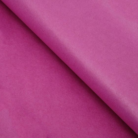 Бумага упаковочная тишью, ярко-розовая, 3 листа 50 х 66 см