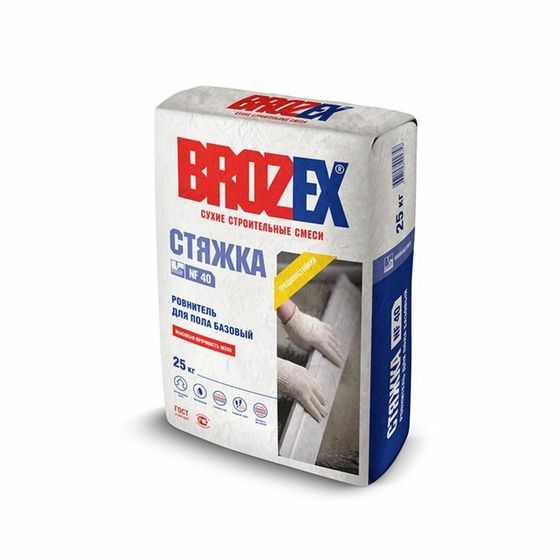 Ровнитель для пола Brozex &quot;Стяжка М-200&quot;, 25 кг