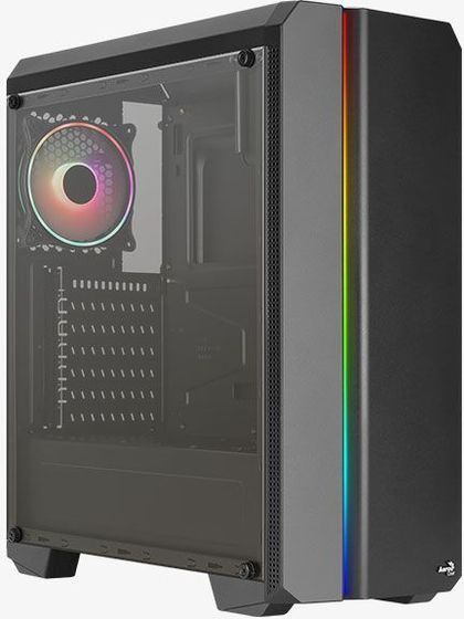 Корпус AeroCool GENESIS-G-BK-v2 черный без БП Midi-Tower ATX, mATX, Mini-ITX (GENESIS-G-BK-v2)