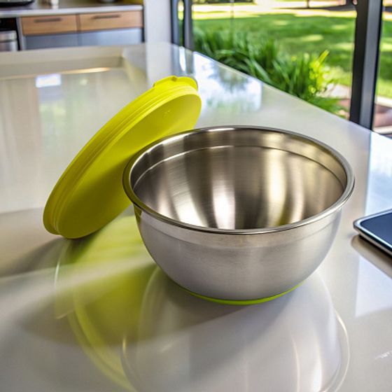 Миска с крышкой MIX зеленая 4.2л