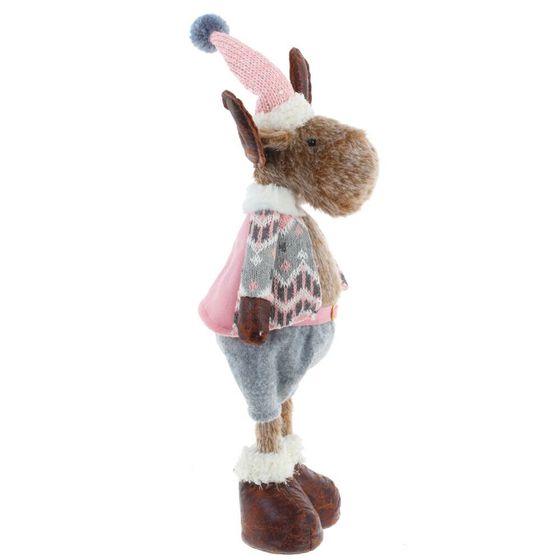 Игрушка набивная &quot;Лось&quot;, L20 W12 H55/37 см, 2в.