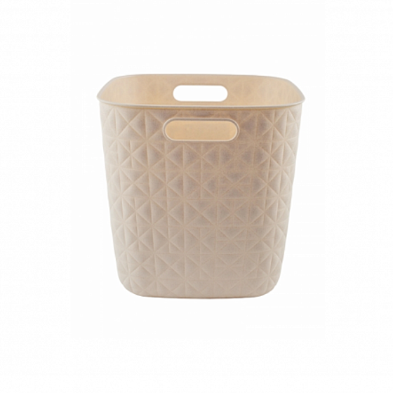 Корзина квадратная SOFTEX Q кремовая 15л