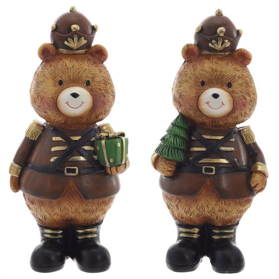 Фигурка декоративная "Медвежонок",  L6 W5,5 H13,5 см, 2в.