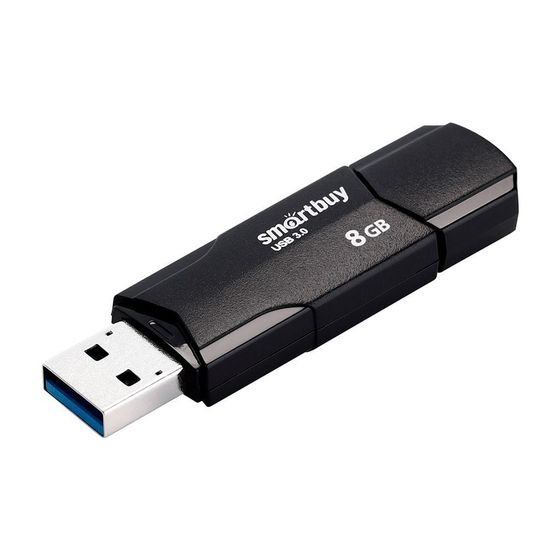 Флеш диск 8Gb Smartbuy CLUE SBCLU-K3 USB 3.0/3.1 черный