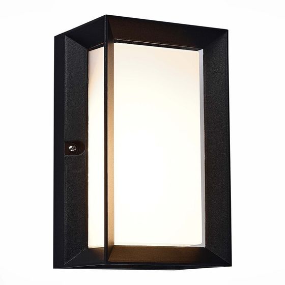 Светильник уличный настенный St Luce. SL077.411.01. Cubista. 1х6 Вт, LED, 3000K, 240 Lm, 13х22 см, цвет чёрный