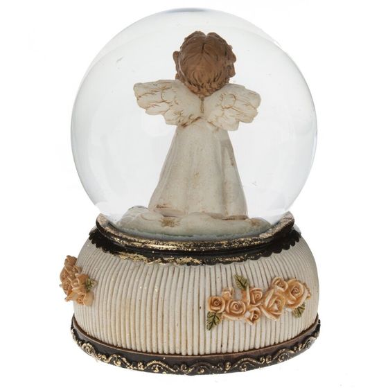 Фигурка декор в стекл шаре &quot;Ангел&quot; (муз с ключ), D 10 см, L10,5 W10,5 H14 см