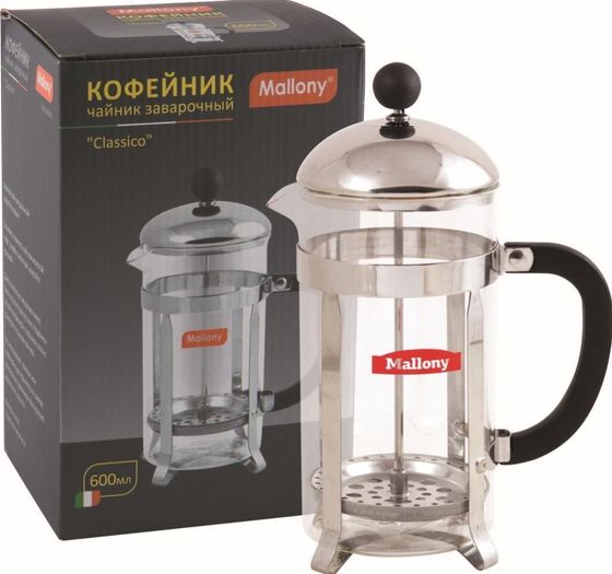 Френч-пресс Mallony Сlassico T002-600ML 600мл