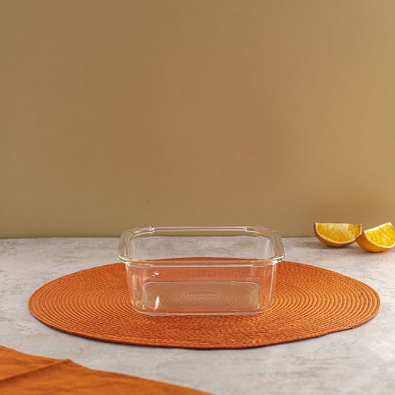 Контейнер ПЮРБОКС АКТИВ НЕОН ОРАНЖЕВЫЙ 1220мл квадратный