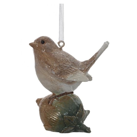 Фигурка декоративная подвесная &quot;Птичка&quot;, L6 W3,5 H8 см, 3в.