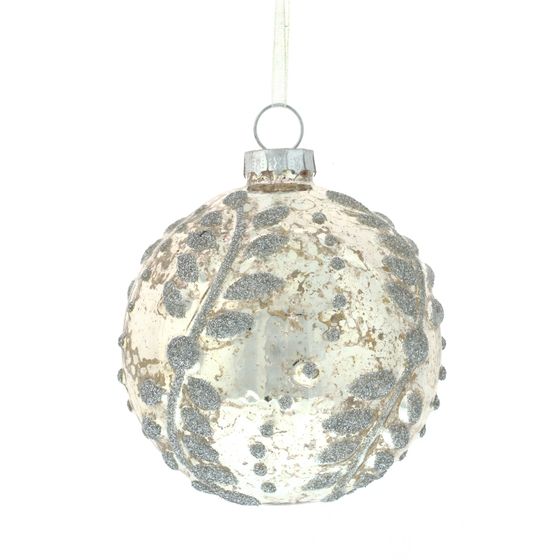 Украшение новогоднее Шар "Омела", D 8 см, L8 W8 H10 см