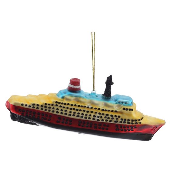 Украшение новогоднее "Корабль", L15 W3 H6 см