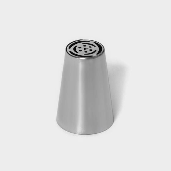 !09 Набор 3 предмета - Насадка кондитерская «Тюльпан», d=3 см, выход 1.8 см, нержавеющая сталь