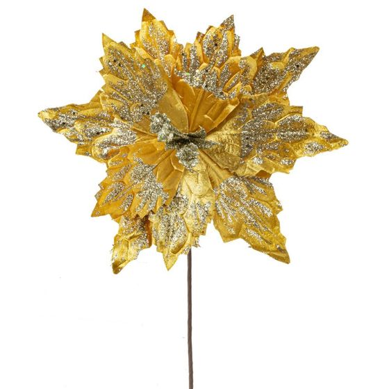 Цветок искусственный &quot;Пуансеттия&quot;, L30 W30 H50 см, 2в.