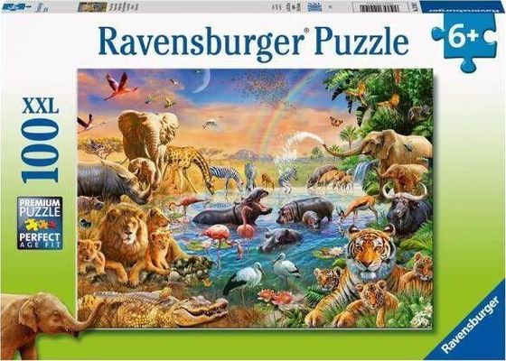 Ravensburger Puzzle 100 Колодец в джунглях XXL