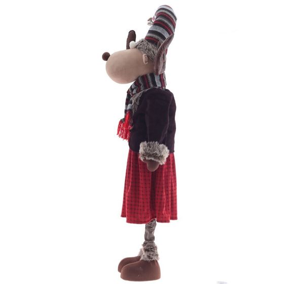 Игрушка набивная &quot;Олень&quot; (телескоп ноги), L67 W39 H200/97 см, 2в.