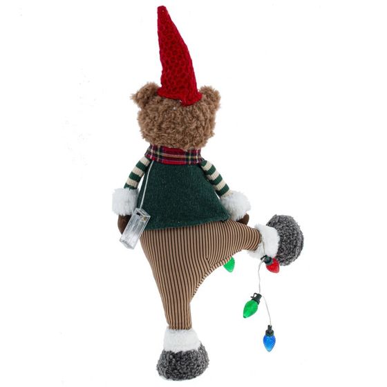 Игрушка набивная с подсветкой &quot;Медвежонок&quot; (2хAAA н/п), L31 W11,5 H60/47 см