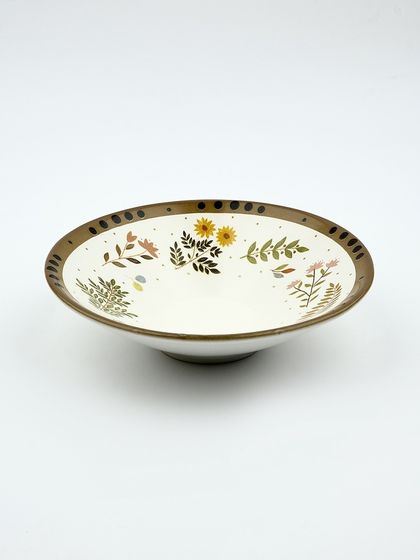 Тарелка керамическая глубокая «Флора», 20×5.5 см, Dolce Ceramo