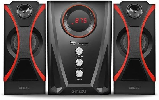 Колонки 2.1 Ginzzu GM-407 2.1 40Вт черный