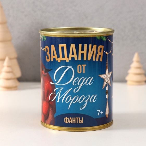 Сувенир банка Фанты  &quot;Задания от Деда Мороза&quot;