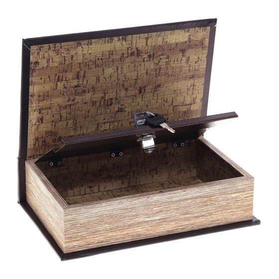 Шкатулка-книга с замком, Д18 Ш7 В27 см