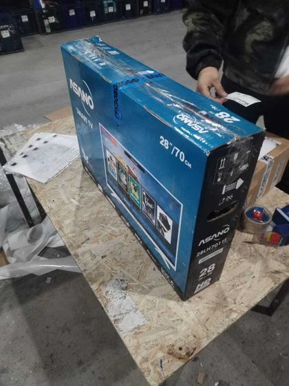 УЦЕНКА-Телевизор LED 28&quot; Asano 28LH7011T белый SmartTV-(после ремонта, плохая упаковка)
