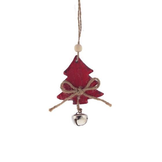 Украшение новогоднее &quot;Елка&quot;, L6 W1,5 H9 см, 4в.