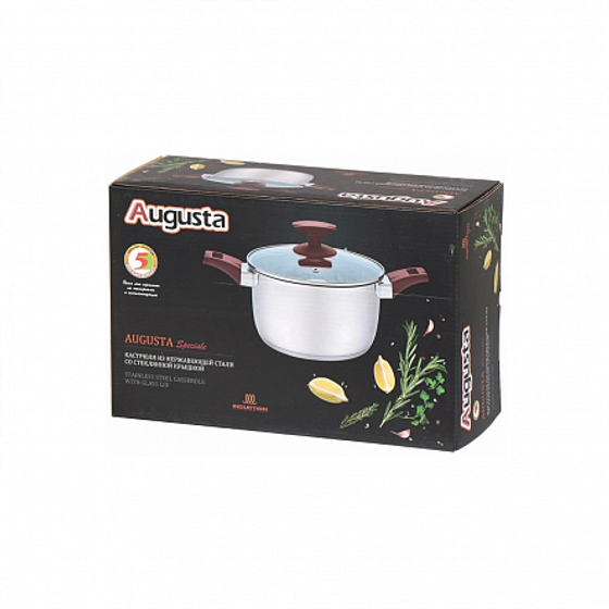 Кастрюля с крышкой AUGUSTA SPECIALE 20х11.5см 3.2л