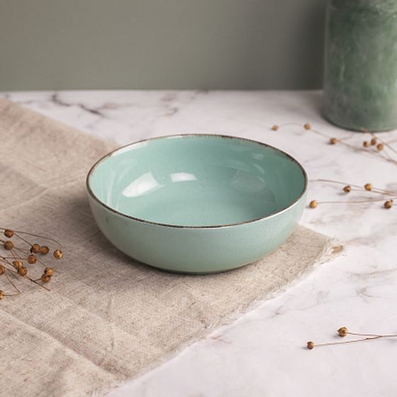 Тарелка суповая DAILY бирюзовый 18см