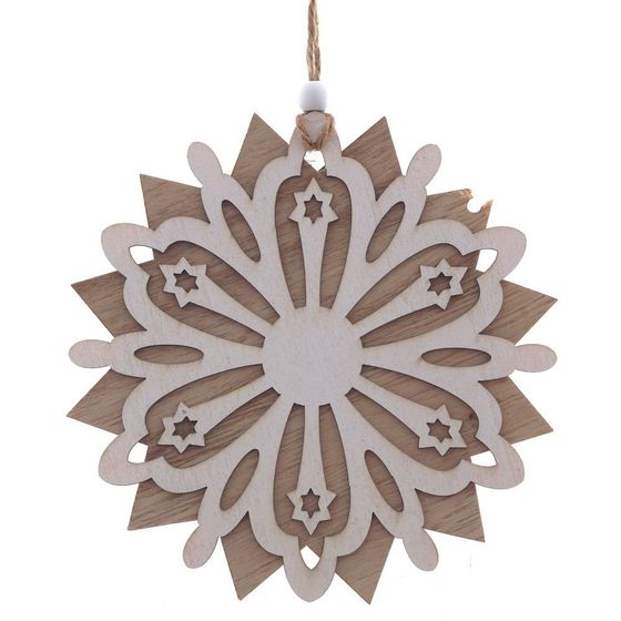 Украшение новогоднее &quot;Снежинка&quot;, L15 W0,5 H15,5 см, 3в.