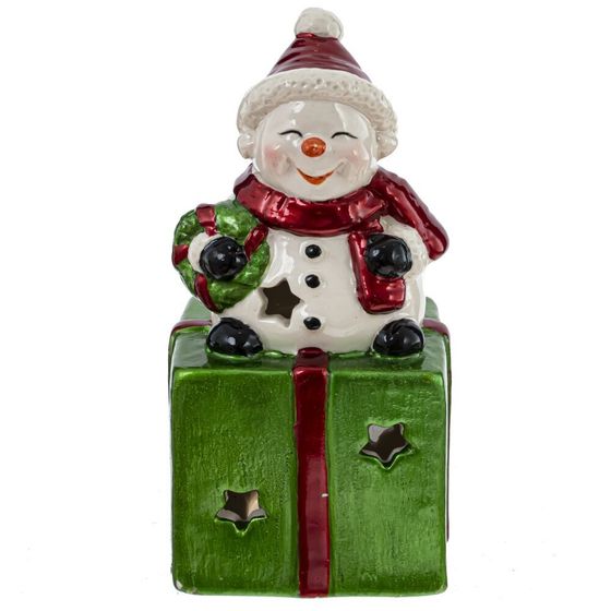 Фигурка декоративная с подсвет &quot;Ангел/Дед Мороз/Снеговик&quot; (LR44x3), L5,5 W5,5 H12,5 см, 3в.