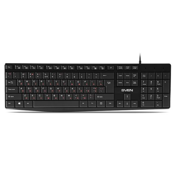 Клавиатура Sven KB-S305 проводная черный