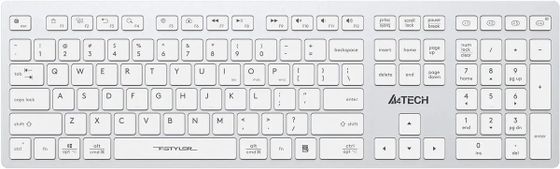 Клавиатура A4Tech Fstyler FBX53C беспроводная белый (FBX53C)