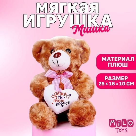 Мягкая игрушка «Детка, ты просто космос», медведь, 25 см