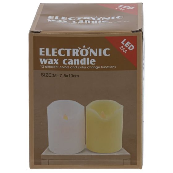 Изделие декоративное &quot;Свеча&quot; (подсвет, AAAх3 н/п) L7 W7 H9,5 см