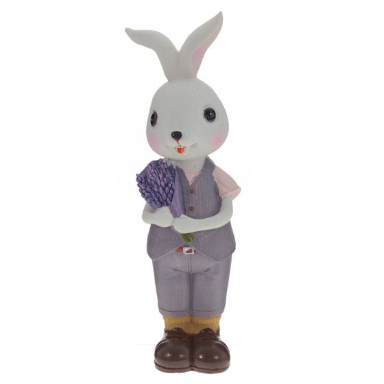 Фигурка декоративная "Заяц", L6,5 W8 H22,5 см, 2в.