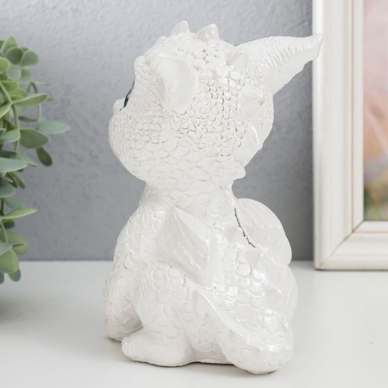 !Копилка "Дракоша" 17,5х11,5х12,5 см, белый