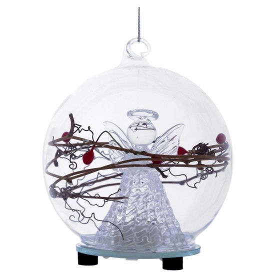 Украшение новогоднее &quot;Ангел&quot; с подсветкой , D 10 см, L10 W10 H10 см