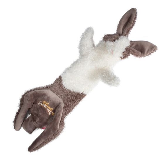 Игрушка для собак Шкурка зайца со сменными пищалками 47см, серия PLUSH FRIENDZ
