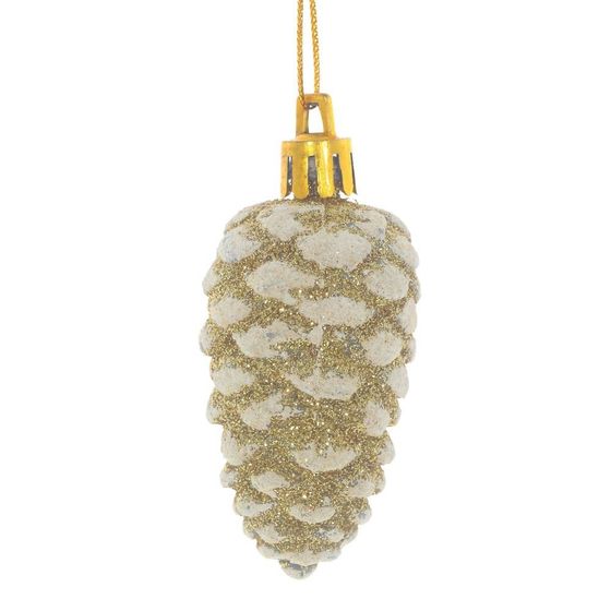 Набор из 6шт Украшение новогоднее &quot;Шишка&quot;, L16 W16 H3 см