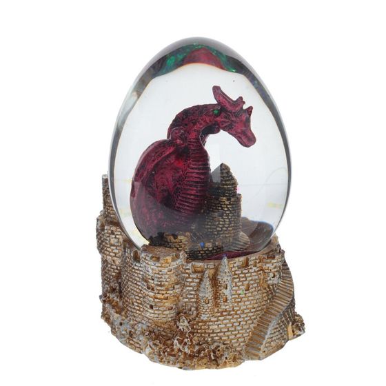 Фигурка декоративная в стекл.шаре &quot;Дракон&quot;, D 7 см, L7,5 W7 H11 см, 2в.