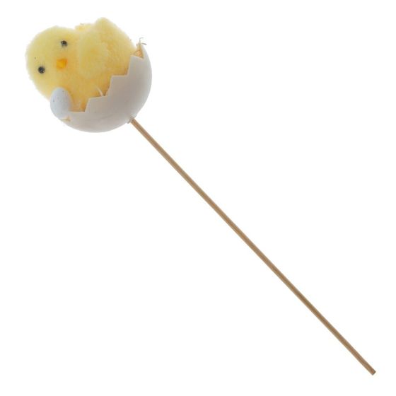 Изделие декоративное (вставка) &quot;Цыпленок&quot; (5*6) (блок 12 шт), L5 W5 H26 см, 3в.