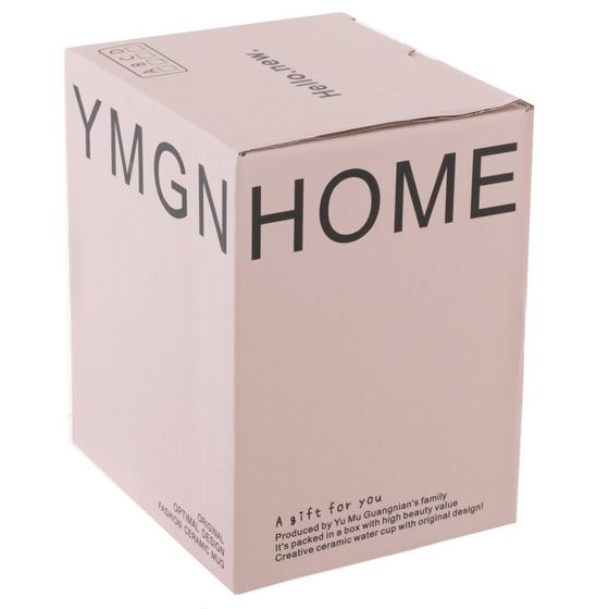 Кружка с крышкой и трубочкой, L8,8 W8,8 H12,2 см, дизайн микс