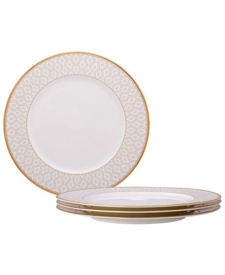 Noble Pearl Set Of 4 Dinner Plates, 11&quot;