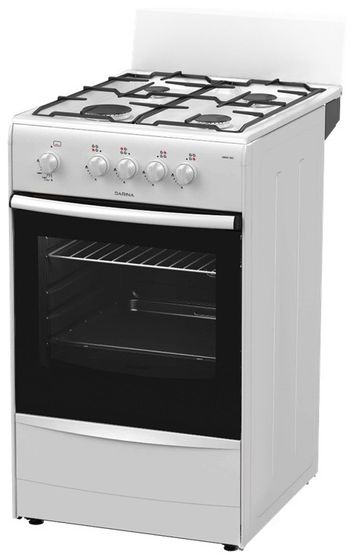 Плита газовая Darina A 3001 W белый реш.сталь