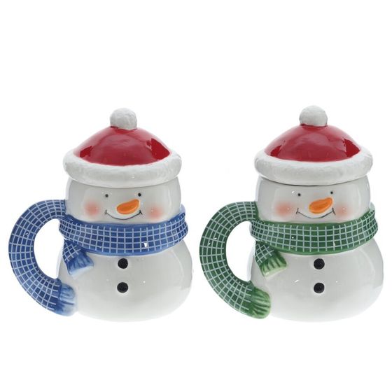 Кружка &quot;Снеговик&quot;, 550 мл, L14 W11 H16 см, 2в.