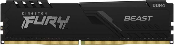 Память DDR4 16Gb 3600MHz Kingston KF436C18BB/16 Fury Beast Black RTL Gaming PC4-28800 CL18 288-pin 1.35В single rank с радиатором Ret