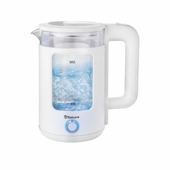 Чайник электрический Sakura SA-2737W 1.5л 1500-1800Вт белый
