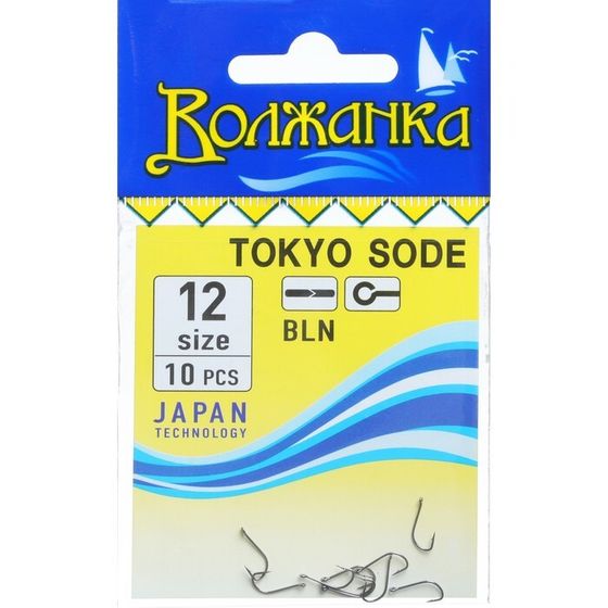 Крючки &quot;Волжанка&quot; Tokyo Sode № 12, 10 шт